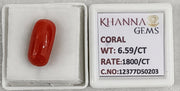 6.59/CT Natural Red Coral With Govt. Lab Certificate-12377D50203